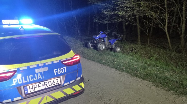 Wypadek nastolatek na quadzie. W akcji ratowniczej LPR