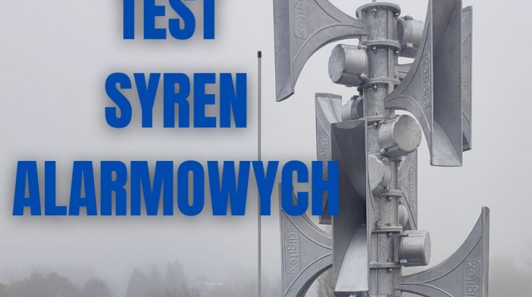 Test syren alarmowych w Zduńskiej Woli